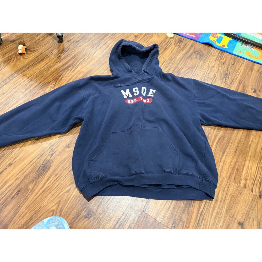 Collegiate Mens Gear For Sports MSOE Hoodie XL Navy Blue